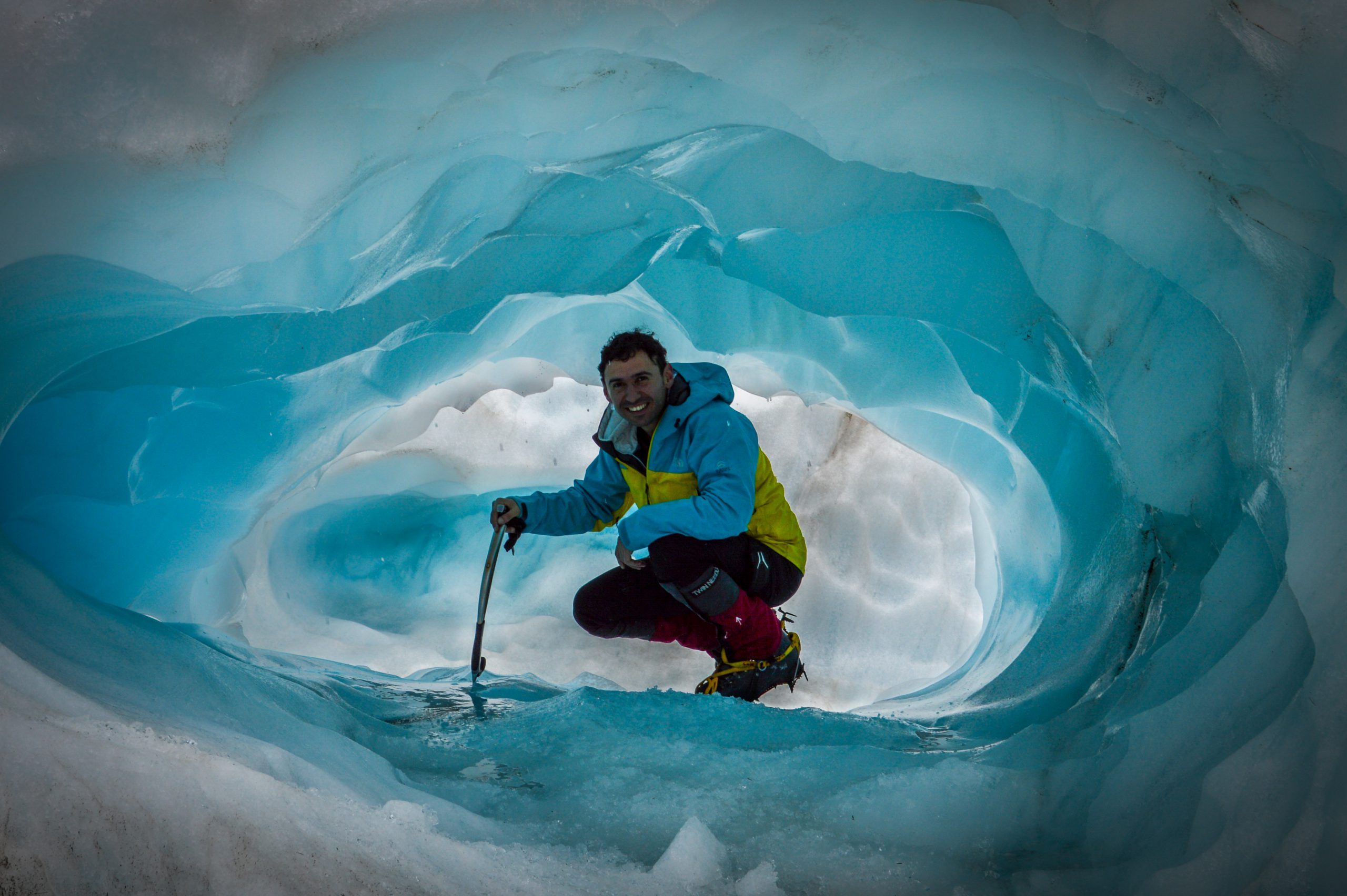 Raf in an ice cafe