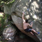 Stephen Keir bouldering