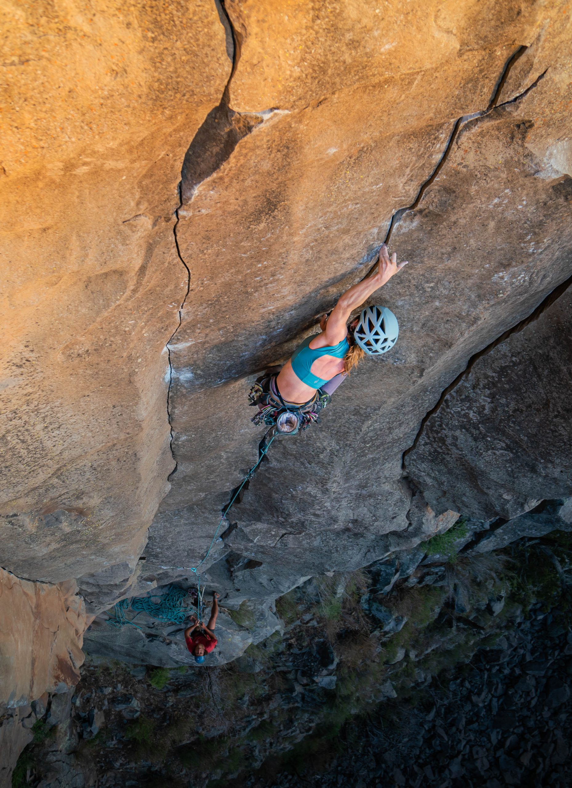 Mary Eden crack climbing