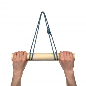 Portable Finger Strength Training Hangboard with three edge sizes for warm ups.