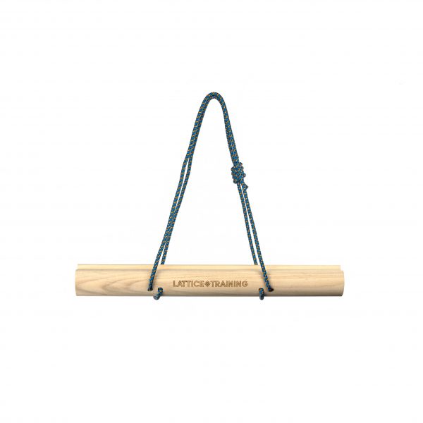 Portable Finger Strength Training Hangboard with three edge sizes for warm ups.
